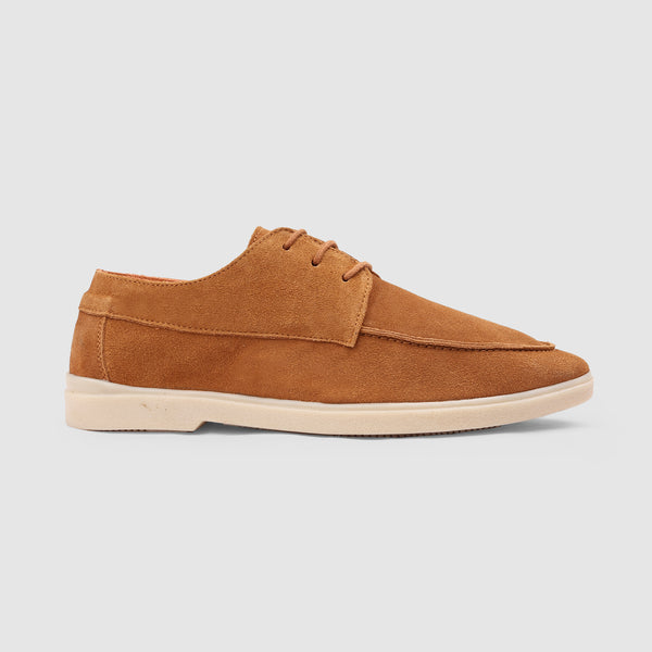 Tan Leather Loafer Lace up