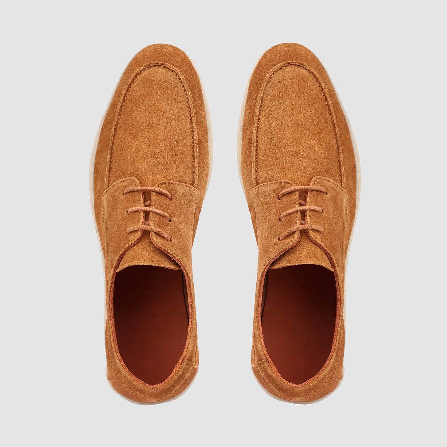 Tan Leather Loafer Lace up