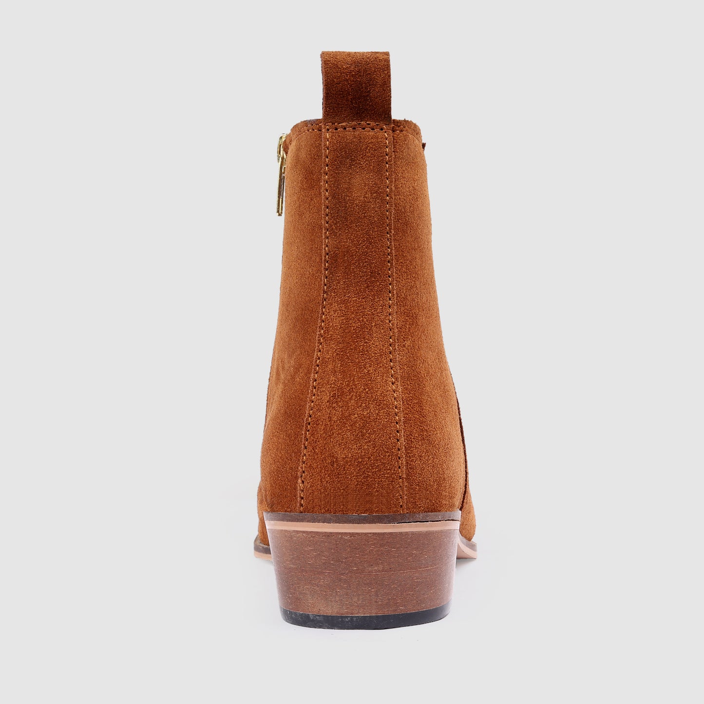 Suede Leather Boot with Zip