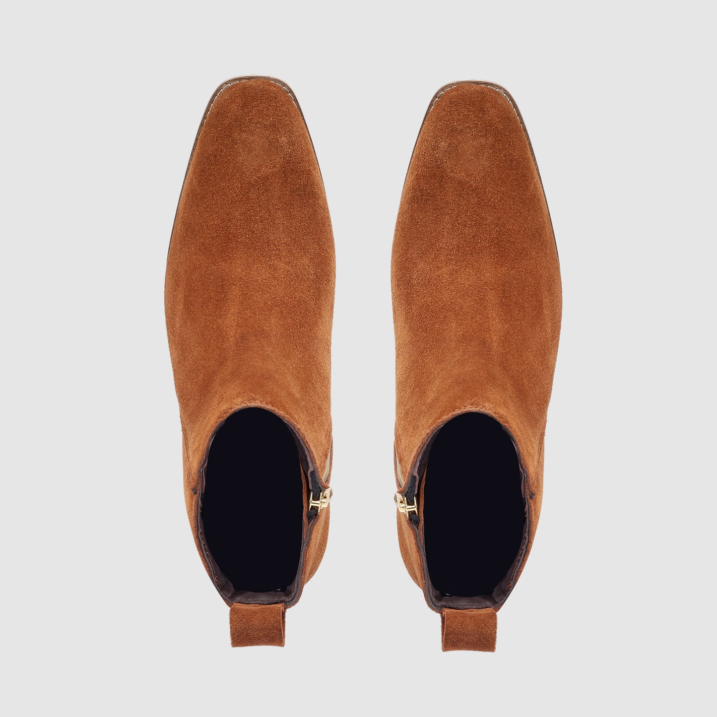 Suede Leather Boot with Zip