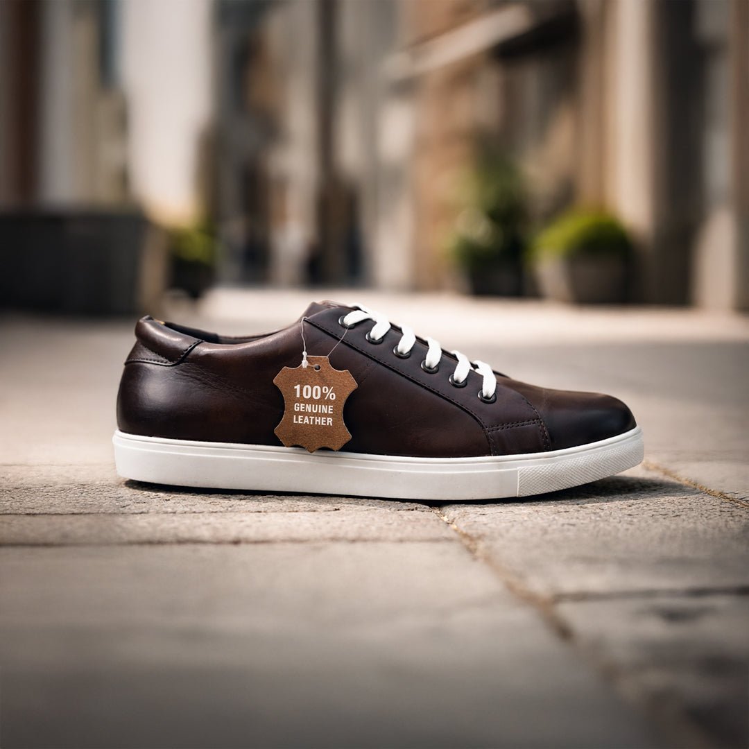 Antique Brown Leather Sneaker - MrVik