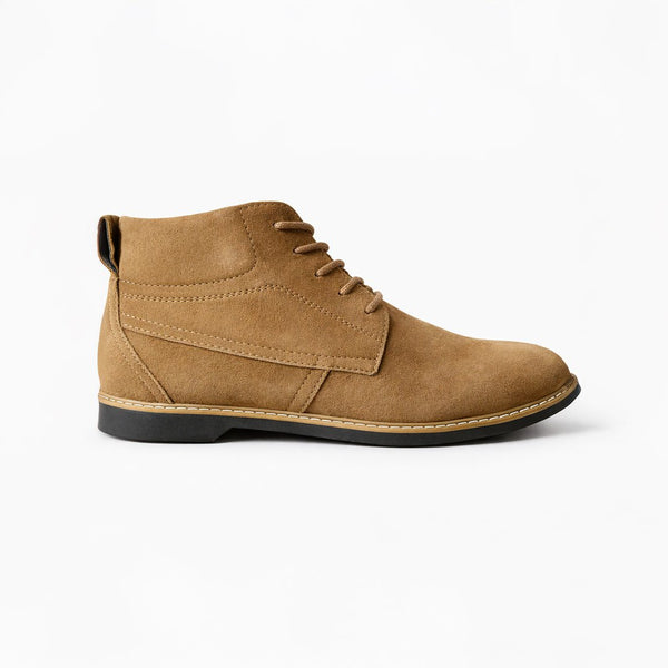 Beige Suede Leather Boot - MrVik