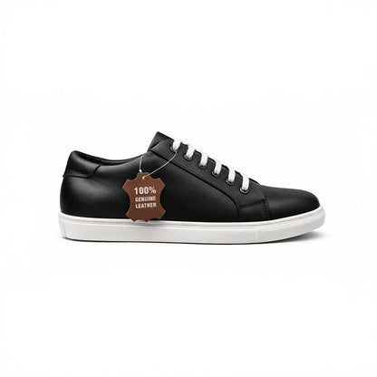 Black Leather Sneaker - MrVik