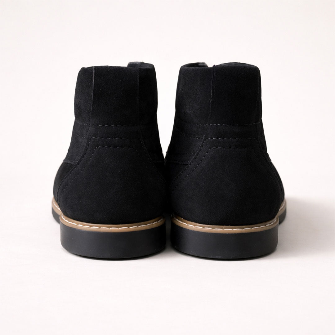 Black Suede Leather Boot - MrVik