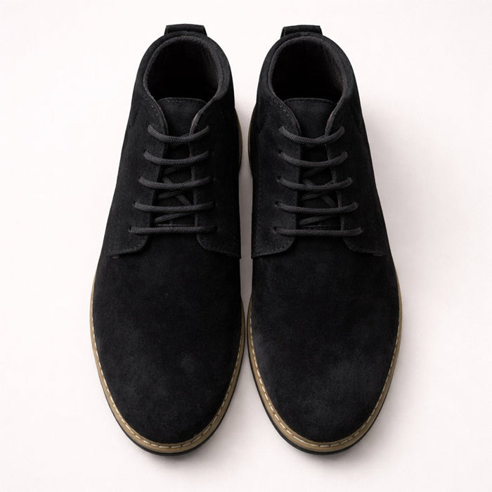 Black Suede Leather Boot - MrVik