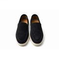 Black Suede Leather Loafer