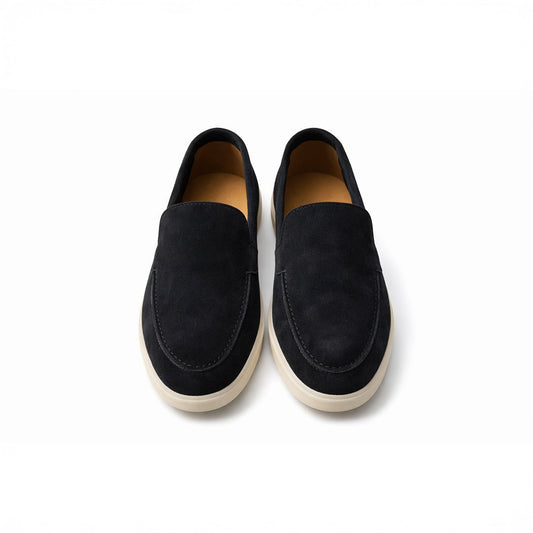 Black Suede Leather Loafer - MrVik