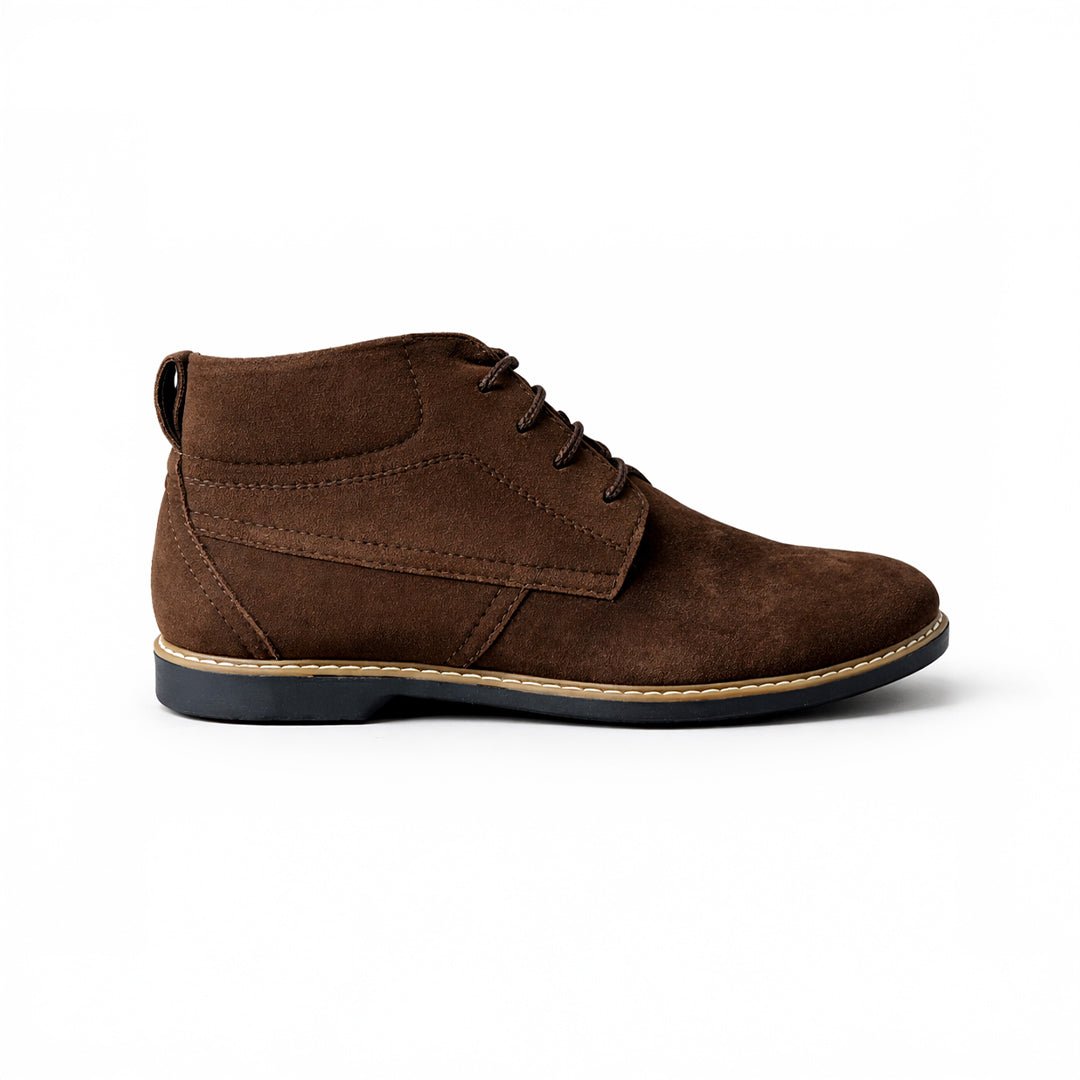 Brown Suede Leather Boot - MrVik