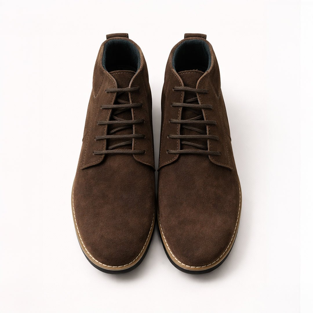 Brown Suede Leather Boot - MrVik
