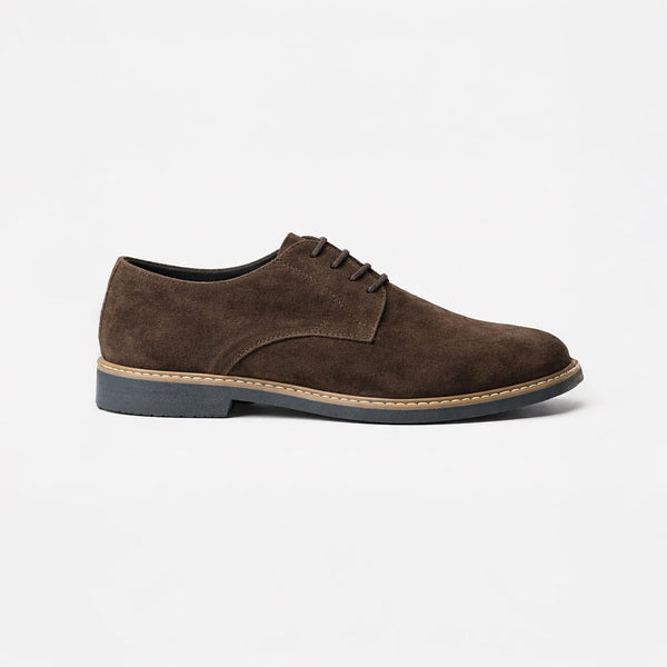 Derby Suede Formal Brown - MrVik