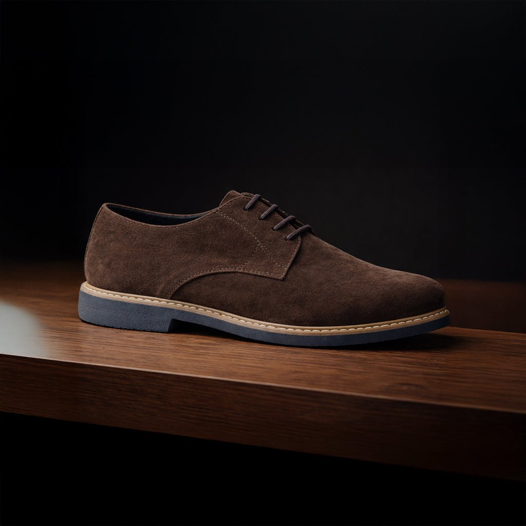 Derby Suede Formal Brown - MrVik