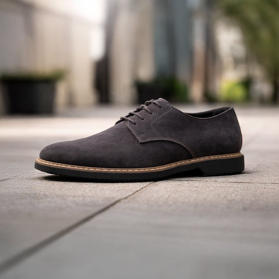 Derby Suede Formal Grey - MrVik