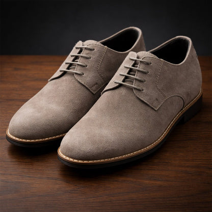 Derby Suede Formal Sand Beige - MrVik