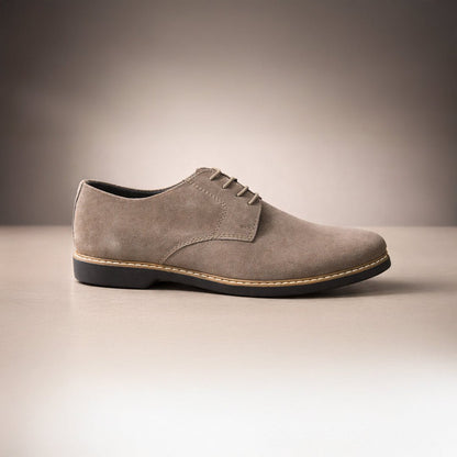 Derby Suede Formal Sand Beige - MrVik