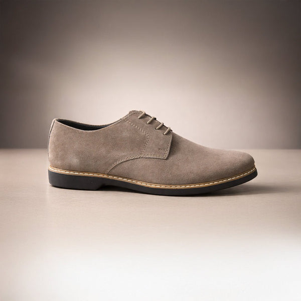 Derby Suede Formal Sand Beige - MrVik
