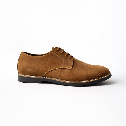 Derby Suede Formal Tan - MrVik