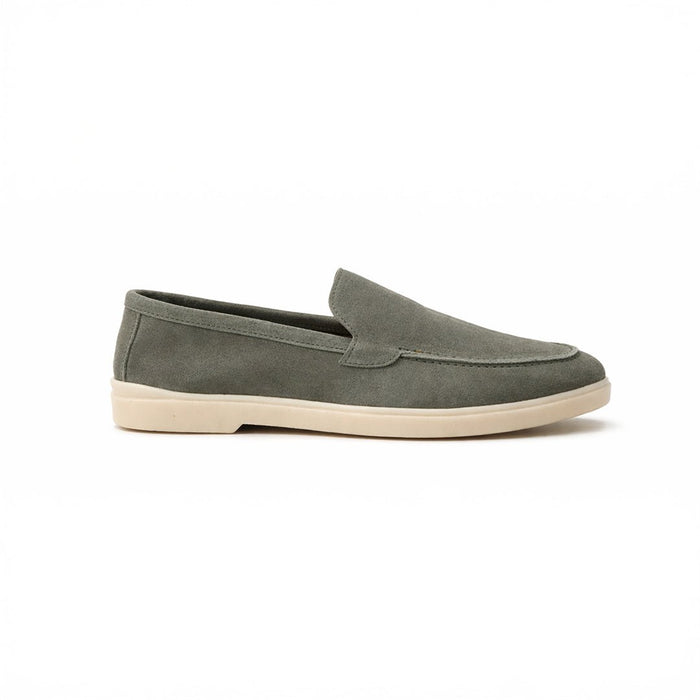 Green Suede Leather Loafer - MrVik