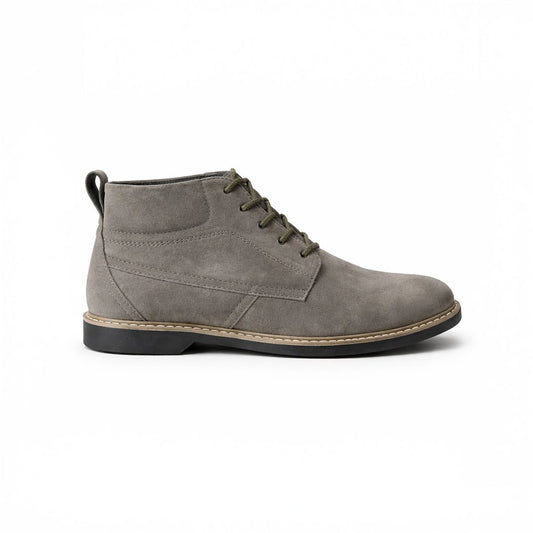 Grey Suede Leather Boot - MrVik