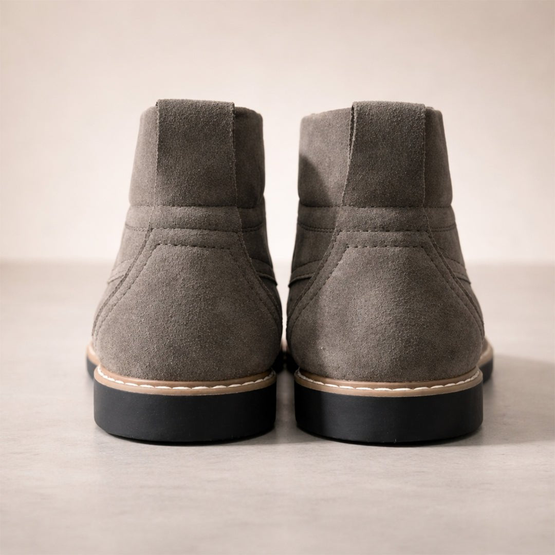 Grey Suede Leather Boot - MrVik