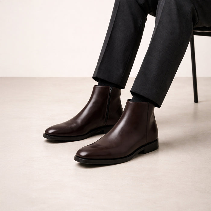 Cherry Cuban Heel Chelsea