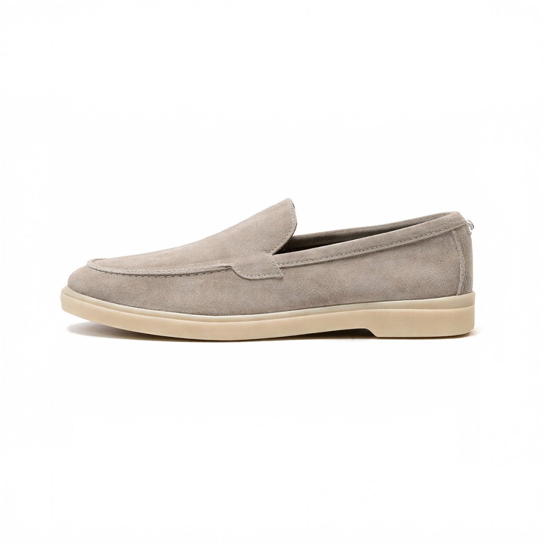 Sand Beige Suede Leather Loafer - MrVik