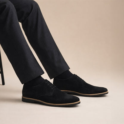 Derby Suede Formal Black