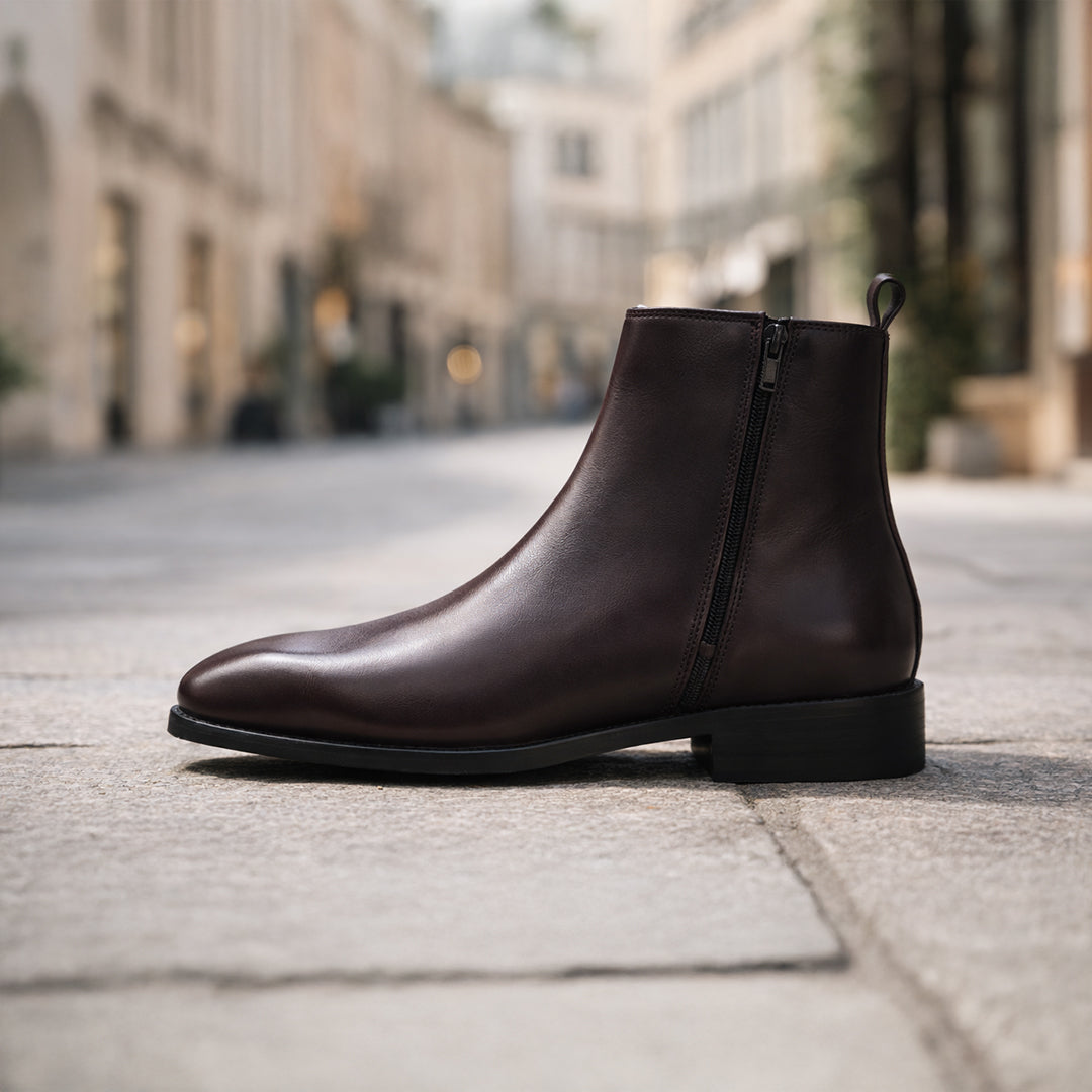 Cherry Cuban Heel Chelsea