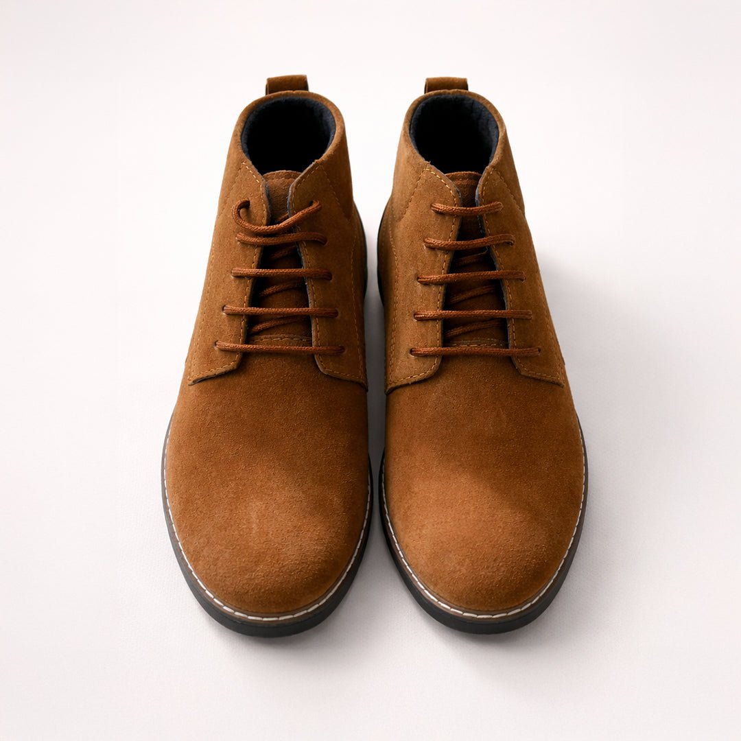 Tan Suede Leather Boot - MrVik