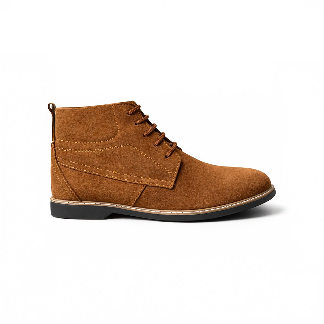 Tan Suede Leather Boot - MrVik