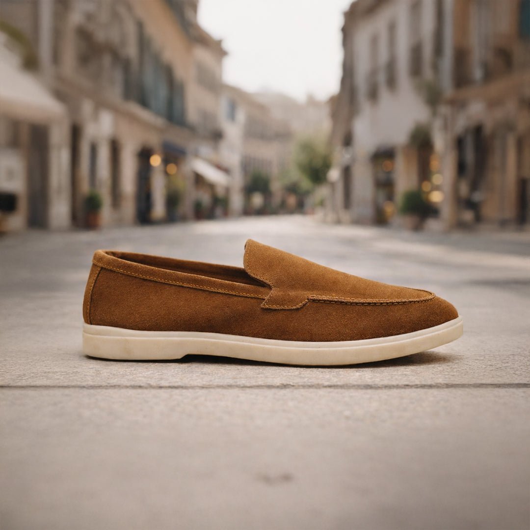 Tan Suede Leather Loafer - MrVik