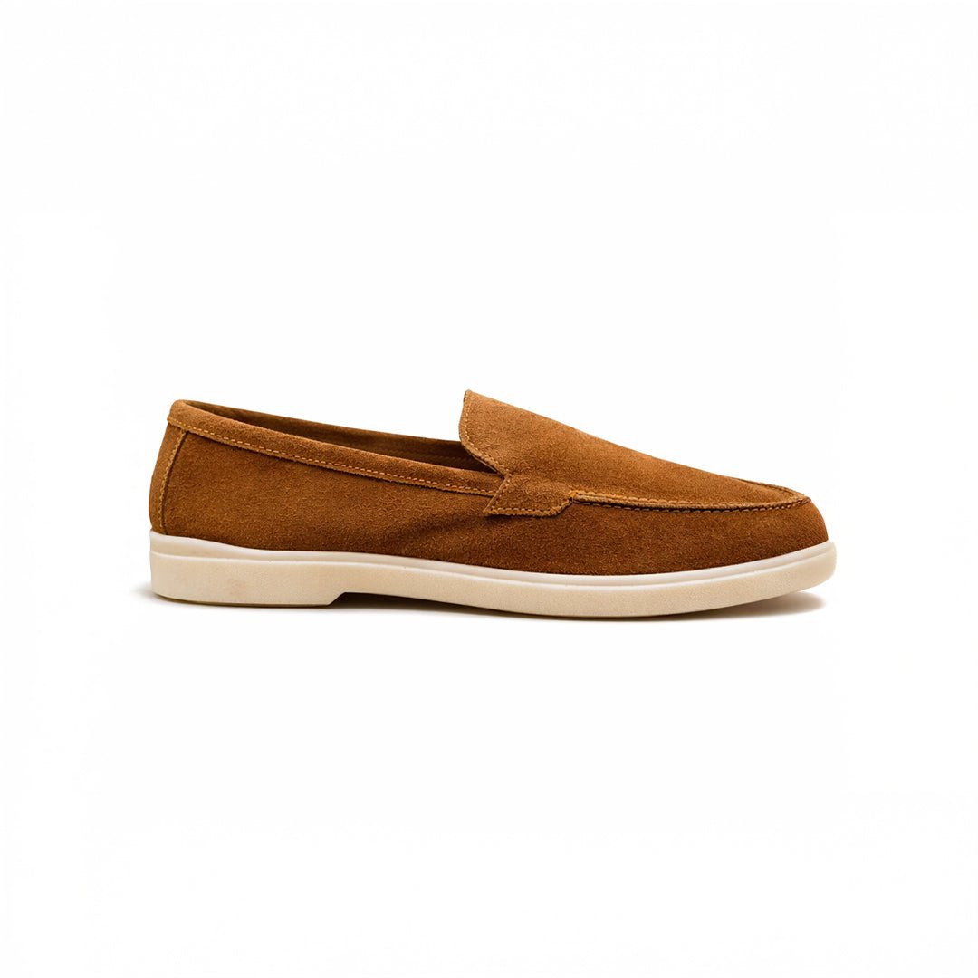 Tan Suede Leather Loafer - MrVik